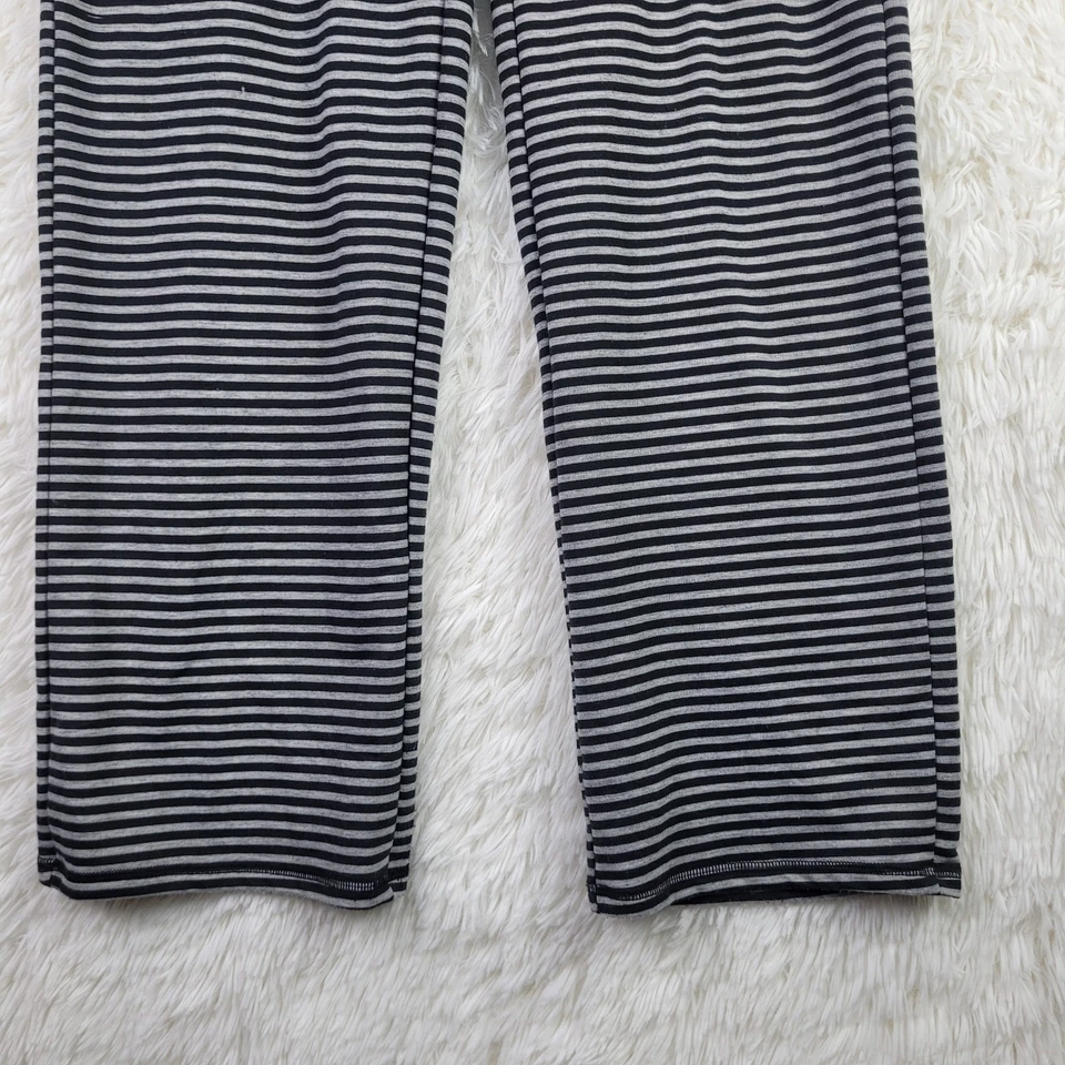 Pantalones de pijama Karen Neuburger para mujer S negros/grises a rayas ropa de salón Foto 3 de 4