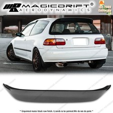 For 92-95 Honda Civic Hatch Spoon Style Carbon Fiber Window Roof Spoiler Wing
