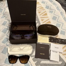 Tom Ford TF 5971-B Cat Eye Tortoise Brown Tinted UV400 Blue Light 140mm
