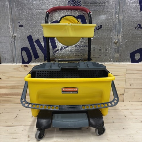 RUBBERMAID COMMERCIAL PRO SERIES PEDAL WRING MINI CART HIGH END MOP BUCKET Q925