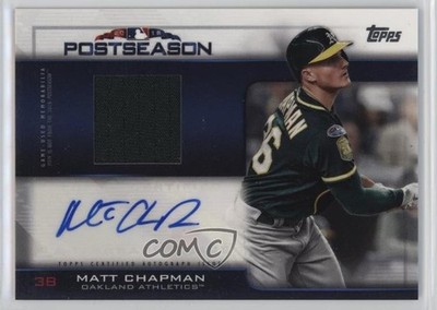 2019 Topps Postseason Performance Relics /50 Matt Chapman #PPAR-MCA Auto 1q0o