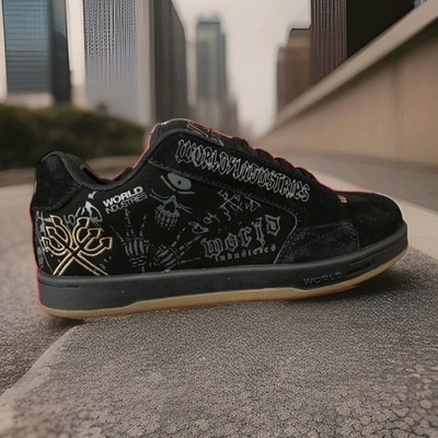 Men's World Industries Smith Skate Shoes  -  Black/Gum