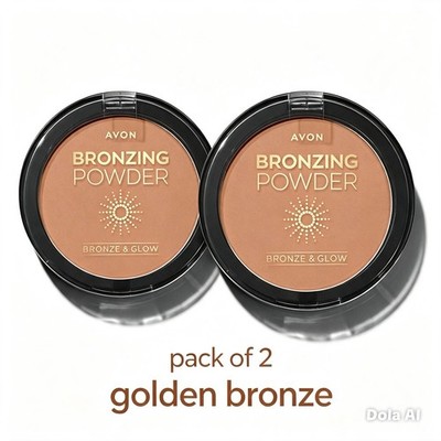 2 x Avon Bronzing Powder Bronze & Glow, Bronzer in GOLDEN BRONZE - 2er Pack NEU