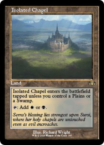 MTG English Isolated Chapel (Retro Frame) NM Normal Dominaria Remastered
