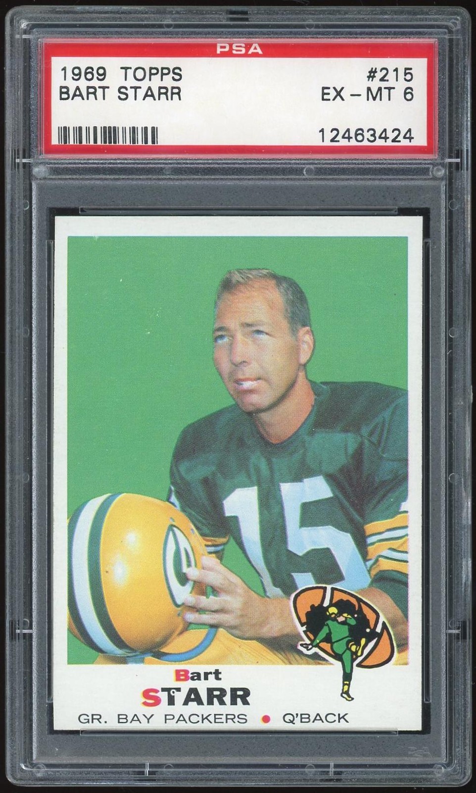 1969 Topps #215 Bart Starr PSA 6 *3424