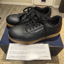 Reebok Work Men's Club MEMT Composite Toe Size 10W Work Sneaker Black - RB415