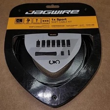 Jagwire 1x Sport Bicycle Shift Cable Kit SRAM/Shimano Black OPEN PACKAGE