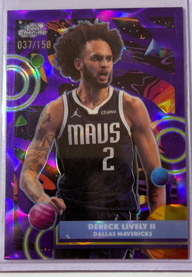 Dereck Lively II 2025-26 Topps Cosmic Chrome Purple Nebula Refractor #10 037/150