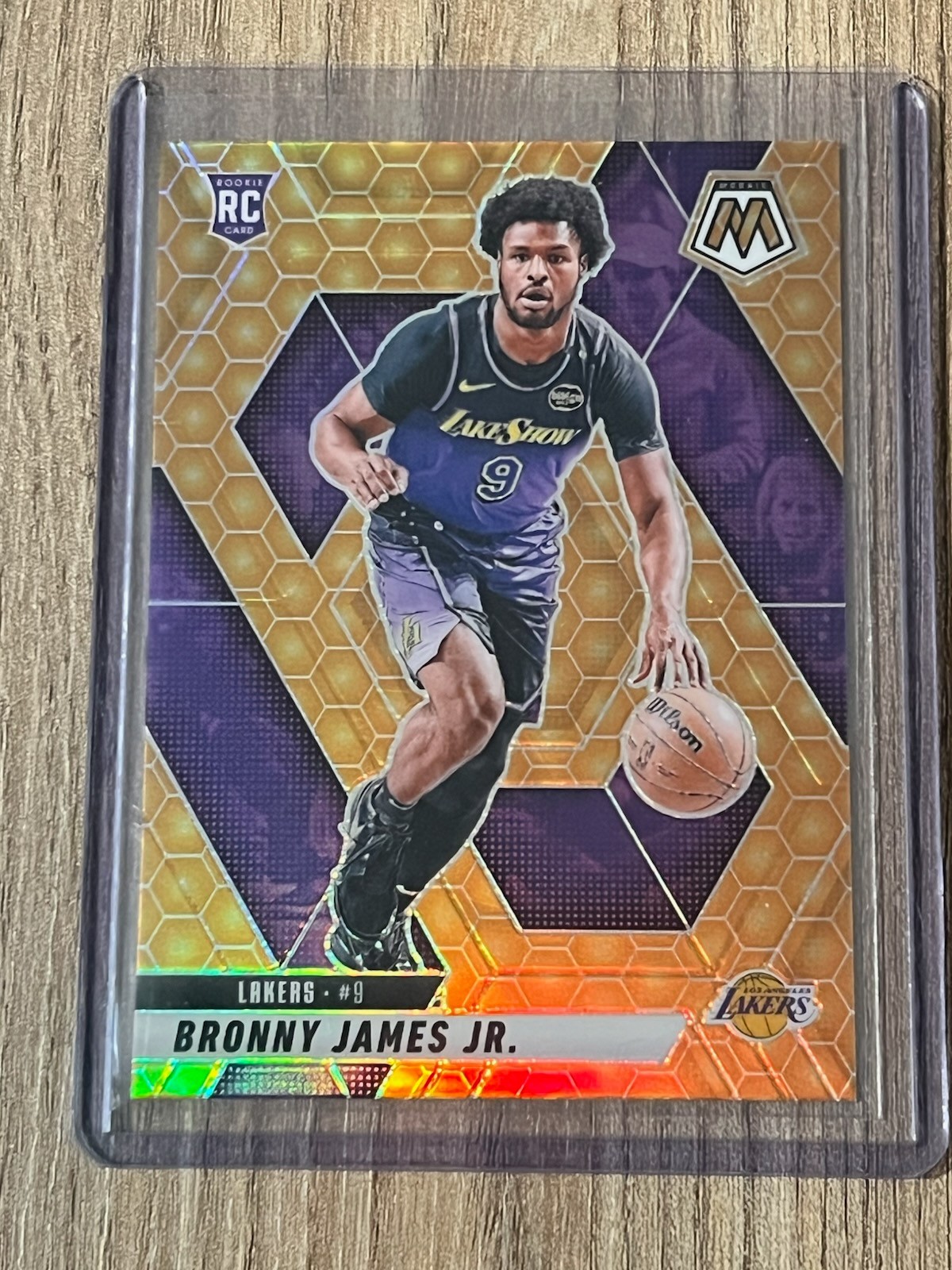 2024-25 Panini Mosaic BRONNY JAMES JR. Honeycomb Prizm Rookie SP RC #214 Lakers