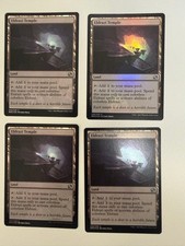 MTG Eldrazi Temple Foil Land Card Set of Four Colorless Lands