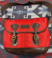 Barbour Field Bag Nylon & Leather Messenger S...