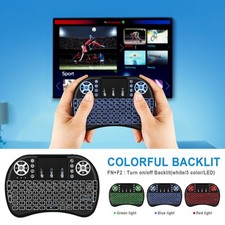 Mini Wireless Keyboard Remote Touchpad 2.4GHz Smart TV Android TV Box PC Backlit