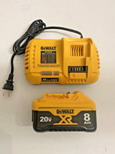 DEWALT DCB208 20V MAX Powerpack 8.0Ah Battery w/ Fuel Gauge  DCB118 Charger