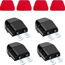 4PCS Deer Whistles for Car, Automotive Save a Deer Whistles to Black, 4 PCS