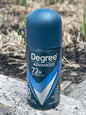 (4) 24 Pack Degree Advanced 72H MotionSense Dry Spray Cool Rush 1oz -TRAVEL SIZE