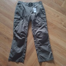 Image of BNWT TOG 24 Dibden Mens Cotton Lightweight Cargo Trousers Regular Khaki Size 36R
