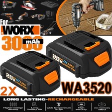 2Pack For WORX 20V MAX Extend Lithium Battery 20 Volt WA3520 WA3525 WA3575 WG155