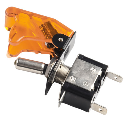 LED Wippschalter ASW07D mit transparenter Abdeckung für Auto Umbau 12V24V 20A