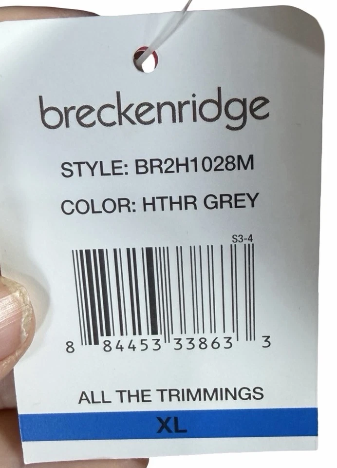 Vintage Breckenridge Cardigan Sweater Vest Snowflake Gray Winter Cabincore NWT - Image 4 of 4