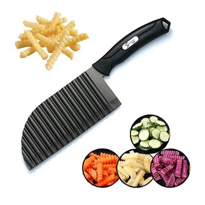 Crinkle Potato Cutter, Crinkle Cut Knife for Veggies French Fry Cutter, Kitch...
