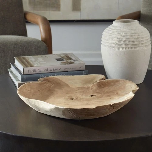 Uttermost 17137 Organic Embrace Bleached Suar Wood Outdoor Bowl - Picture 6 of 11