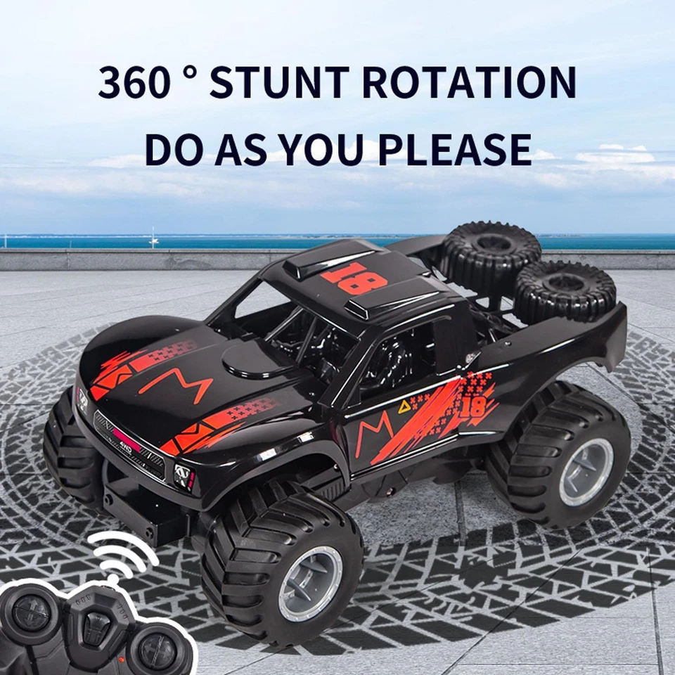 4×4 RC Off Road Vehicle Q156 1/16 360 Rotation Waterproof Stunt Car All Terrain - Image 2 of 4