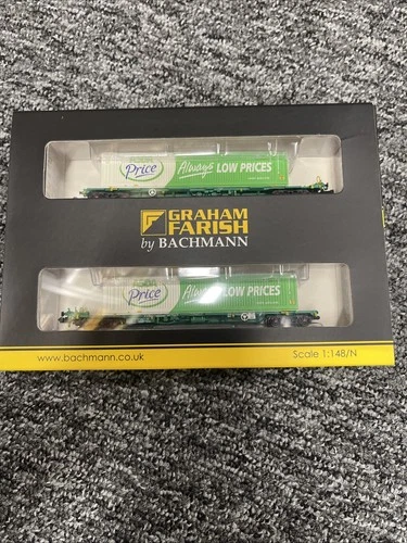 FARISH 377-368 - Intermodal Twin - 2 x 45ft ASDA Containers [NEW]