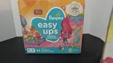 Sealed Trolls Pampers Easy Ups Training Underwear 4t-5t Girls 56 Count