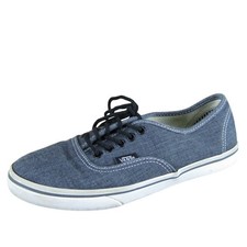 VANS Women's Low Top Sneaker Gray Fabric Sz 6.5 Medium Used 2025