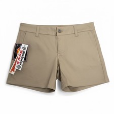 Dickies Girl 5" khaki Shorts NHH6016 Juniors Low Rise Stretch 4 Pocket 0-15 new