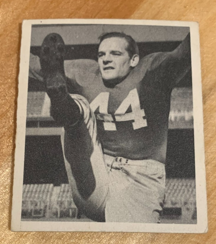 Rare 1948 Bowman #55 Frank Reagan New York Giants EX-EX+