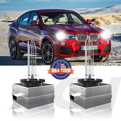 6000K White Front HID Headlight Bulb For BMW X4 2015-2018 High & Low Beam