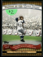 2010 Topps #HWS12 Yogi Berra History of the World Series New York Yankees
