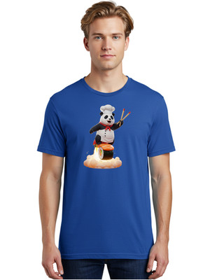 Panda-Chef Mens Graphic Tee, 100% Cotton, Casual Summer Wear