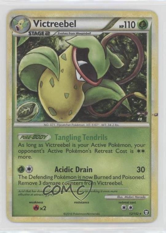 Victreebel Pokémon HeartGold & SoulSilver Triumphant #12 2010