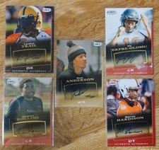 2015 Sage Hit Autographs Lot Of 5 Inserts - Gold Dres Anderson #128/250 RC NM-MT