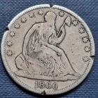 1860 Seated Liberty Half Dollar 50c Better Grade VG - F Details #93727