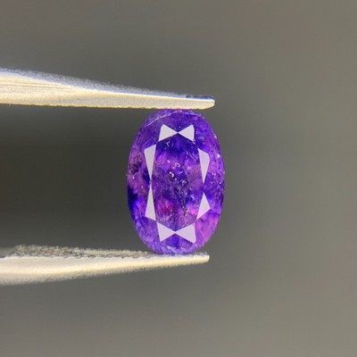 2.05 Ct Natural Sapphire Violitish Blue Oval Cut Loose Gemstone- Badakhshan, Afg