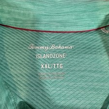 Tommy Bahama Big Tall Palm Coast Tropic Polo 2XL Green Island Zone