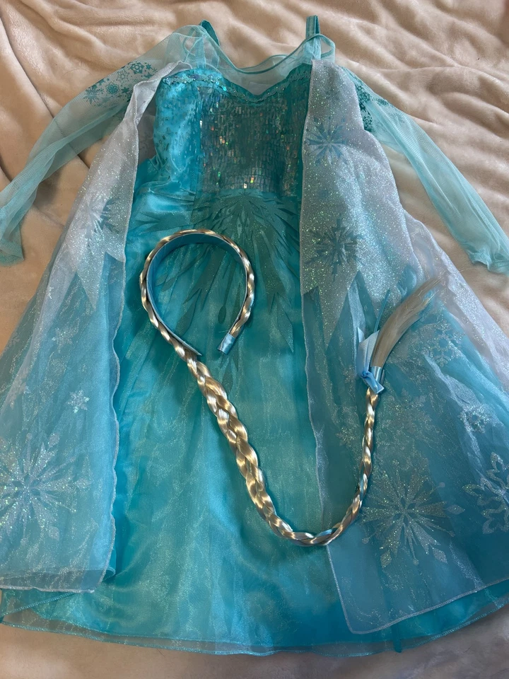 Disney Parks Bibbidi Bobbidi Boutique Elsa Princesa Frozen Vestido Elegante Talla 4 Foto 4 de 4