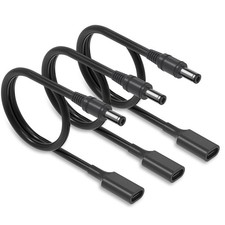 3Pack USB-Female Input to DC 5.5mm x 2.5mm Power PD Charge Cable, 3.28Ft 5V U...