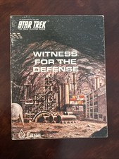 STAR TREK Fasa WITNESS FOR THE DEFENSE Roleplaying Game RPG Adventure 1983