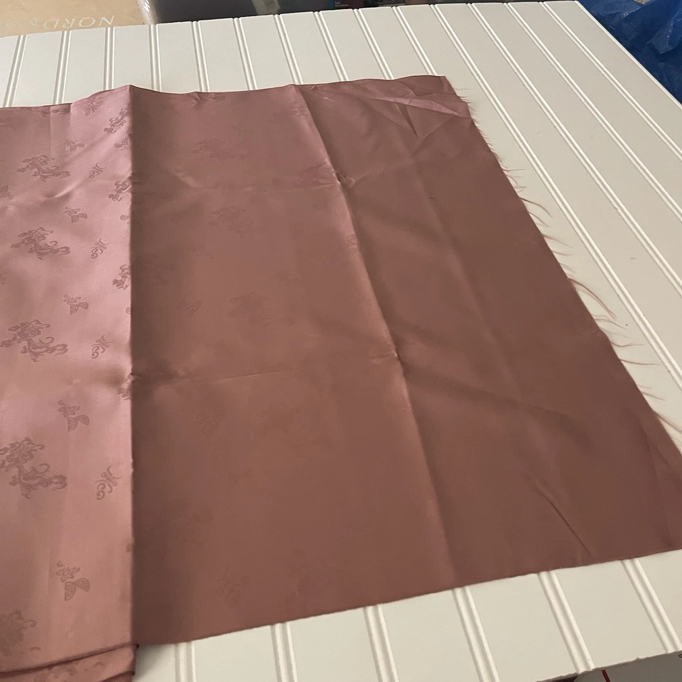 丝绸紫色棕色面料 3 码 x 22 英寸宽或 108 英寸 x 22 宽 — 第 2/4 张图片