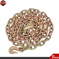 Transport Binder Chain Grade 70 with Clevis Grab Hooks 5/16'' x 12' Tow Chain