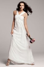 Nicole Miller Melissa CM0088 wedding dress Sz 8 Diamond white