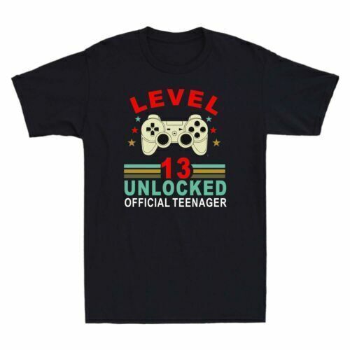 Level 13 Unlocked Teenager 13th Birthday Vintage Men's T-Shirt