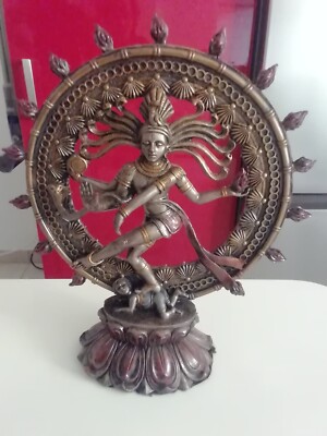 Pacific Giftware Hindu tanzende Shiva Nataraja Statue Bronze Finish