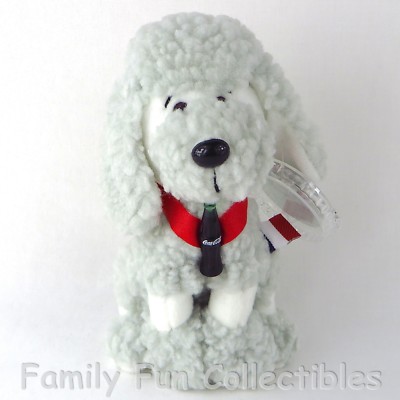 COCA-COLA~1999 Cavanagh~Coke Bean Bag Doll~Set 1~Strudle the Poodle~France~NEW