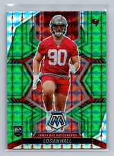 2022 Panini Mosaic #380 Logan Hall Mosaic Green Tampa Bay Buccaneers