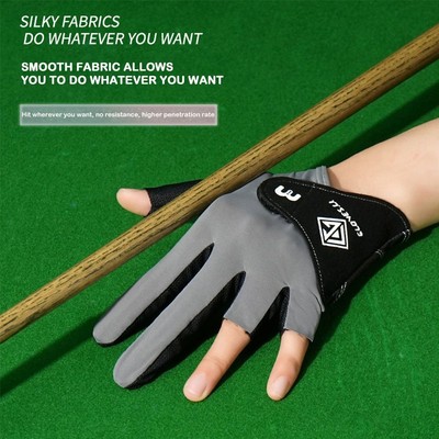 Atmungsaktiv Billard-Handschuhe Snooker Cue Sport Handschuh  Für linke Hand